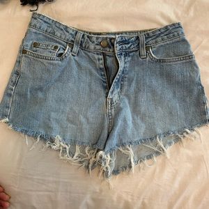 HIGH WAIST JEAN SHORTS CUSTOM VINTAGE